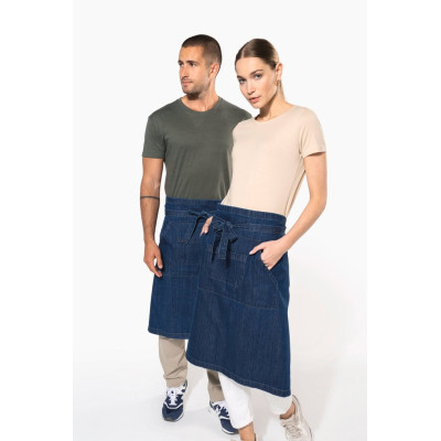 Avental de algodão comprido